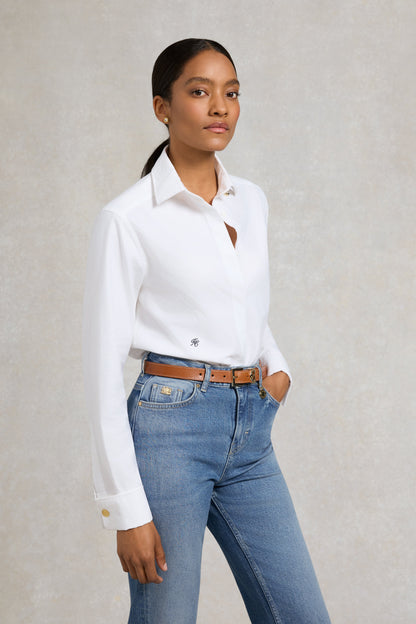 HC Slim Logo Belt (Whiskey Leather)