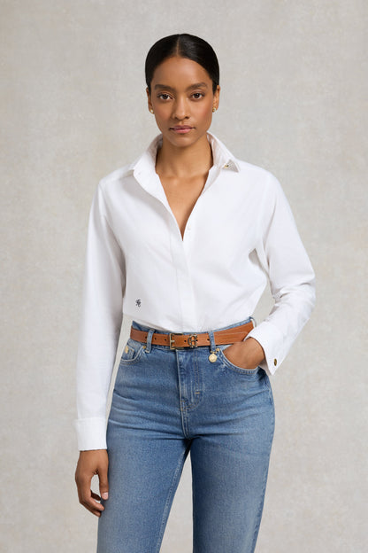 HC Slim Logo Belt (Whiskey Leather)