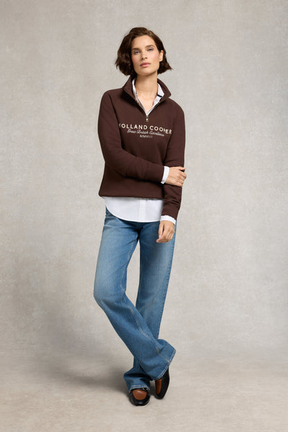 Sporting Goods Zip Henley (Walnut)