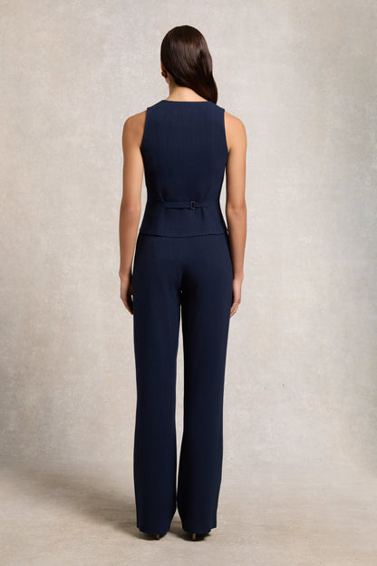Hampton Waistcoat (Navy Linen)
