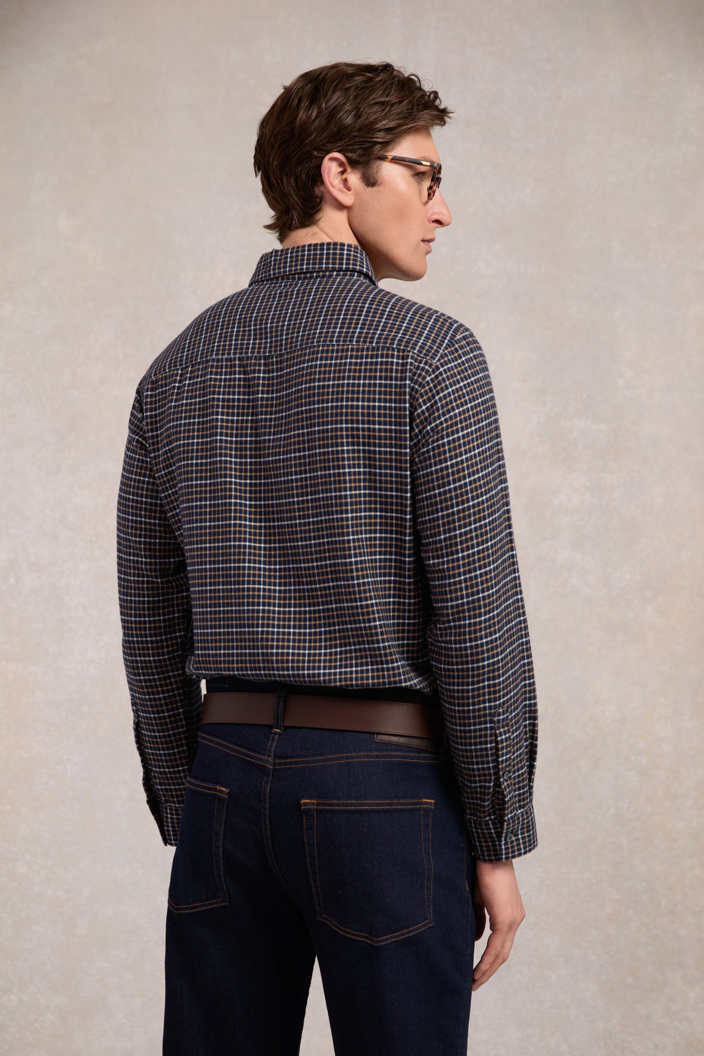 Classic Button Down Shirt (Cheltenham Navy Check)