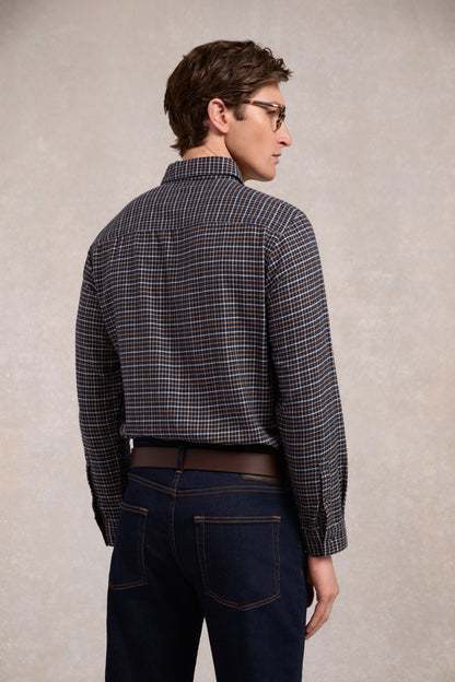 Classic Button Down Shirt (Cheltenham Navy Check)