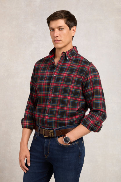 Classic Button Down Shirt (Sandringham Red)