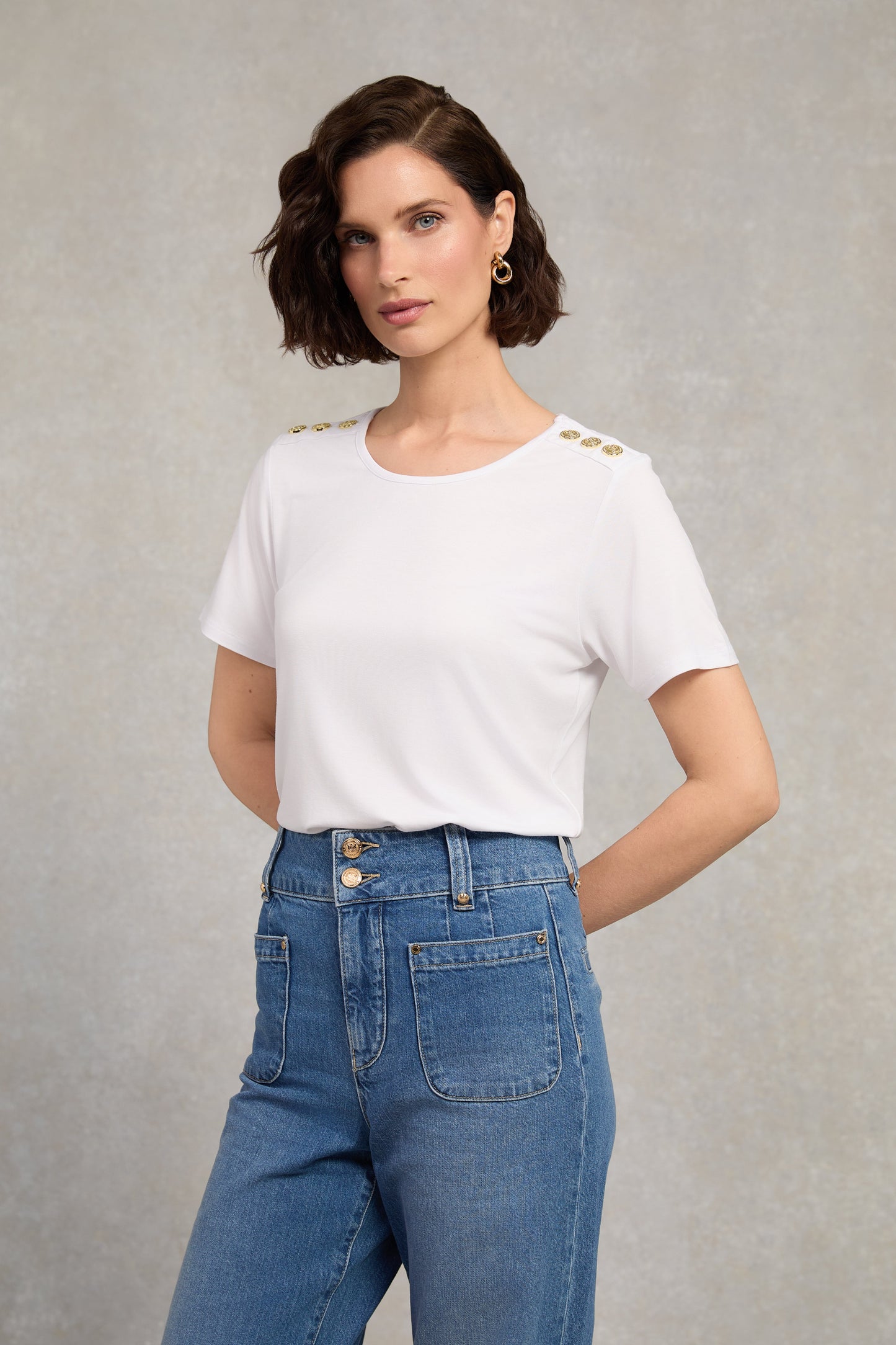 Relax Fit Crew Neck Tee (White)