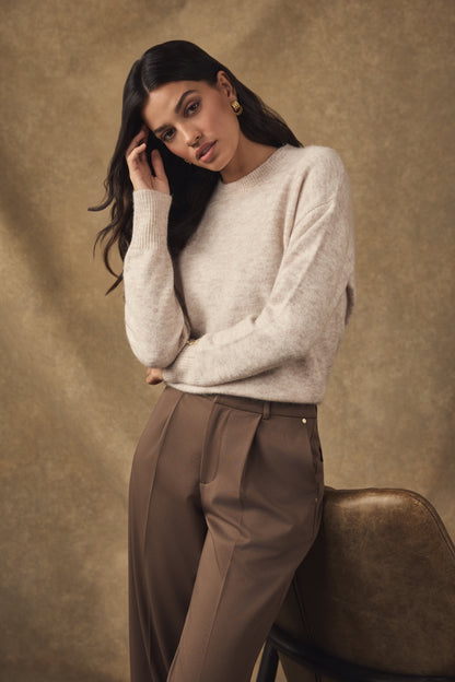 Tori Crew Neck Knit (Barley)