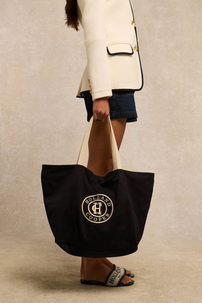 Classic Shopper (Navy Ecru)
