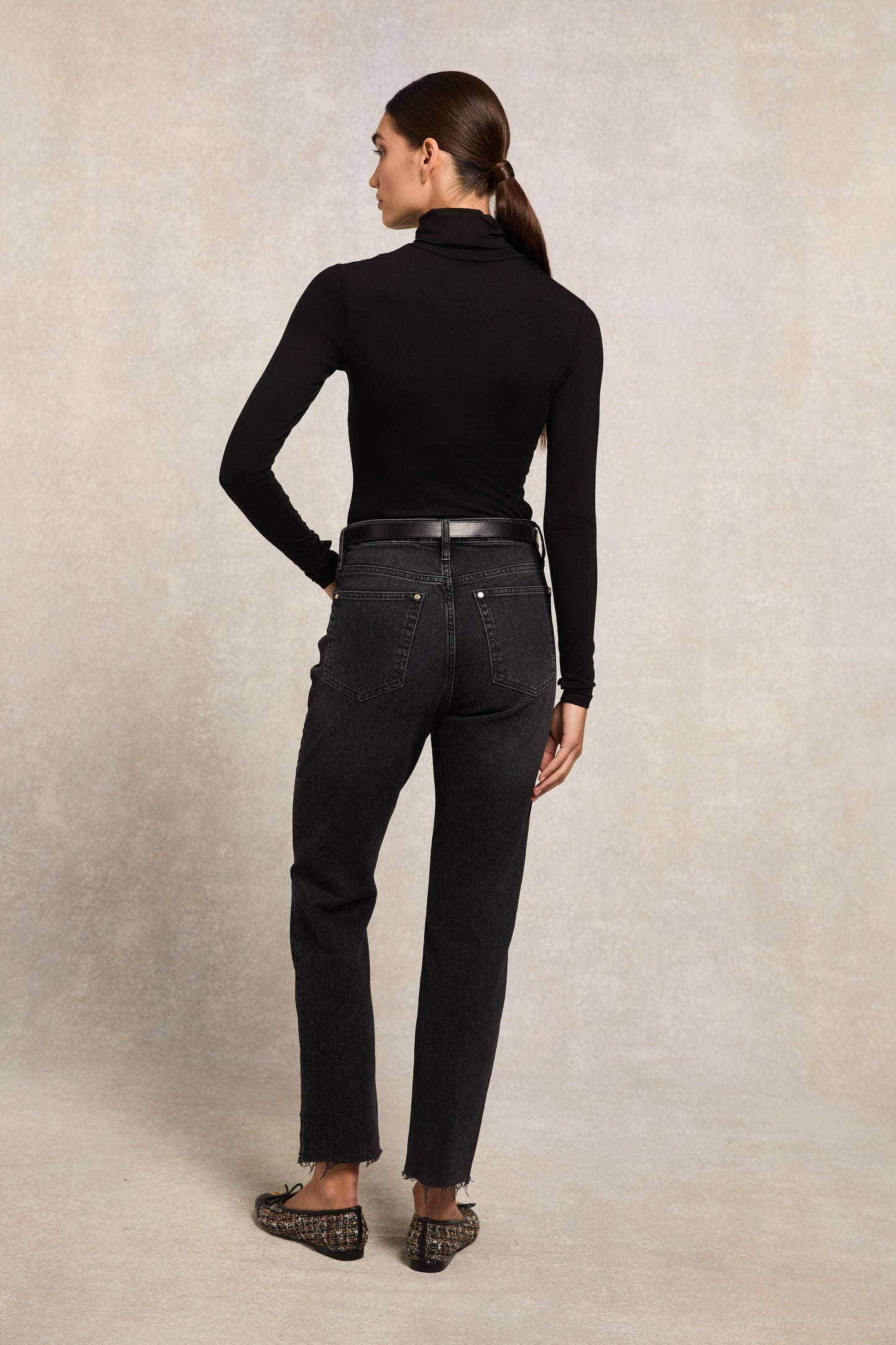 Paige Roll Neck (Black)