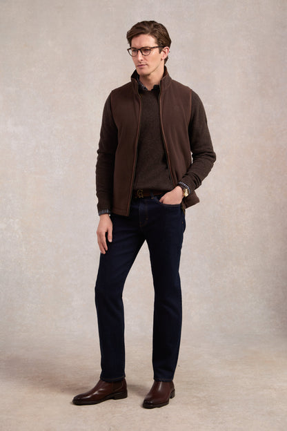 Country Fleece Gilet (Chocolate)