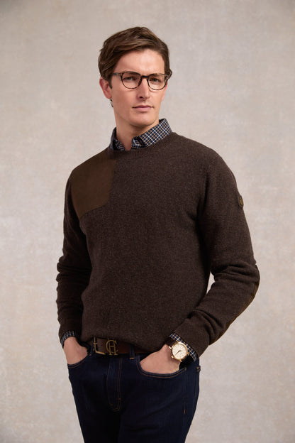 Country Crew Neck Knit (Chocolate)