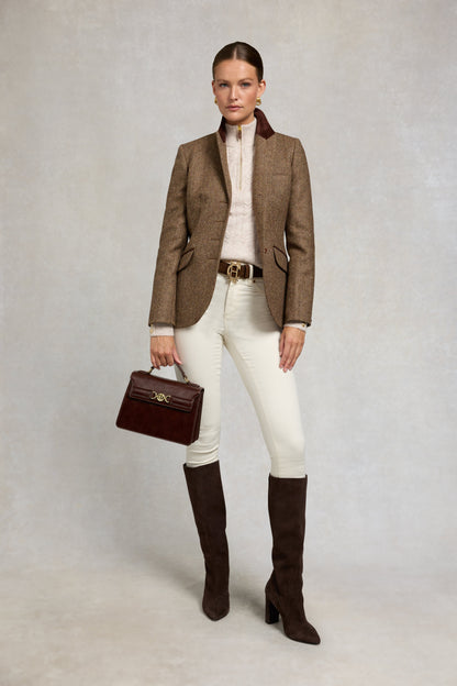 Bridget Quarter Zip Knit (Barley)