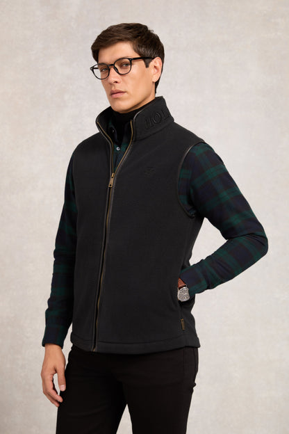 Country Fleece Gilet (Black)