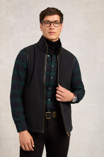 Country Fleece Gilet (Black)