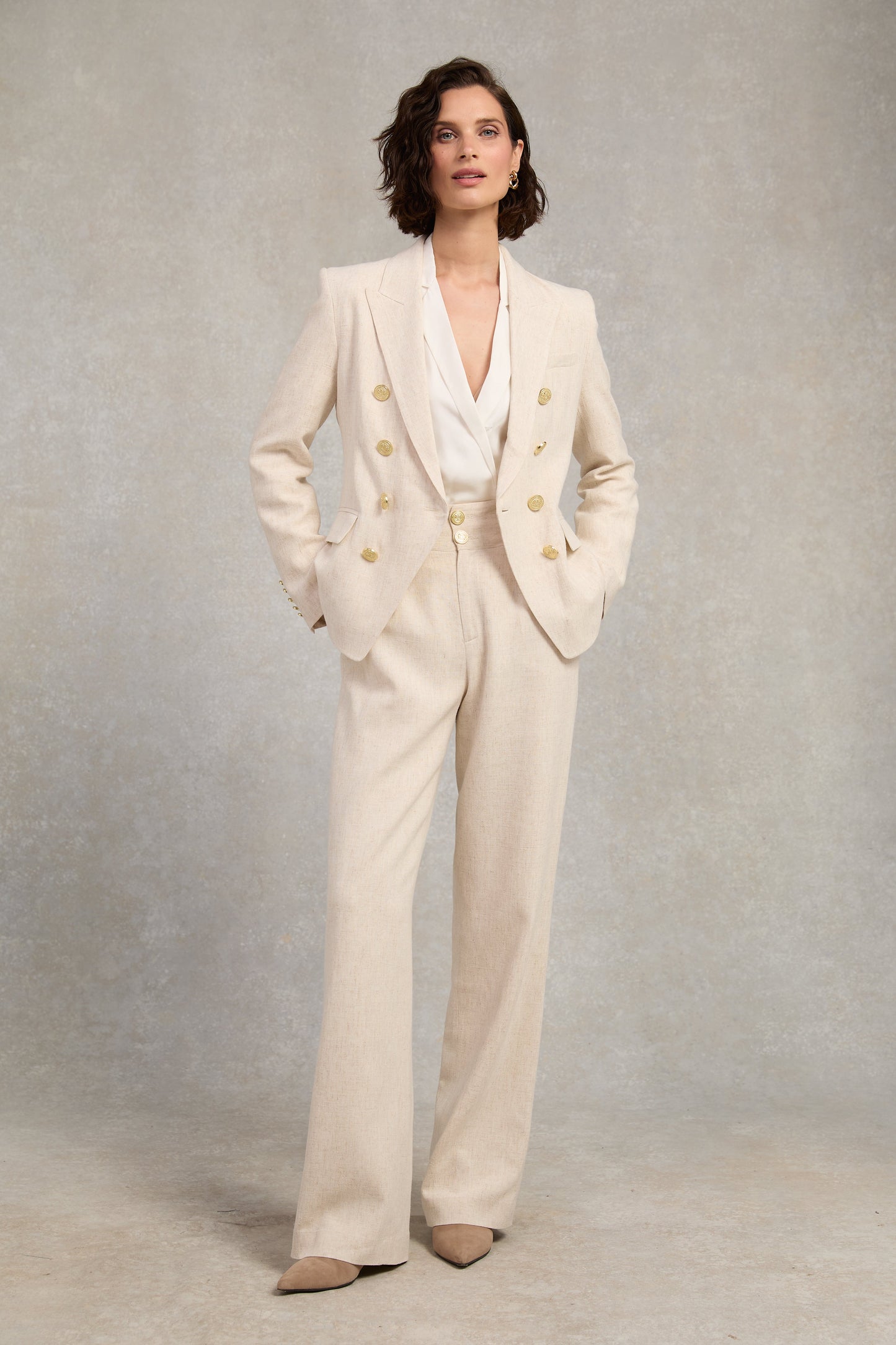 The Natural Linen Suit Set