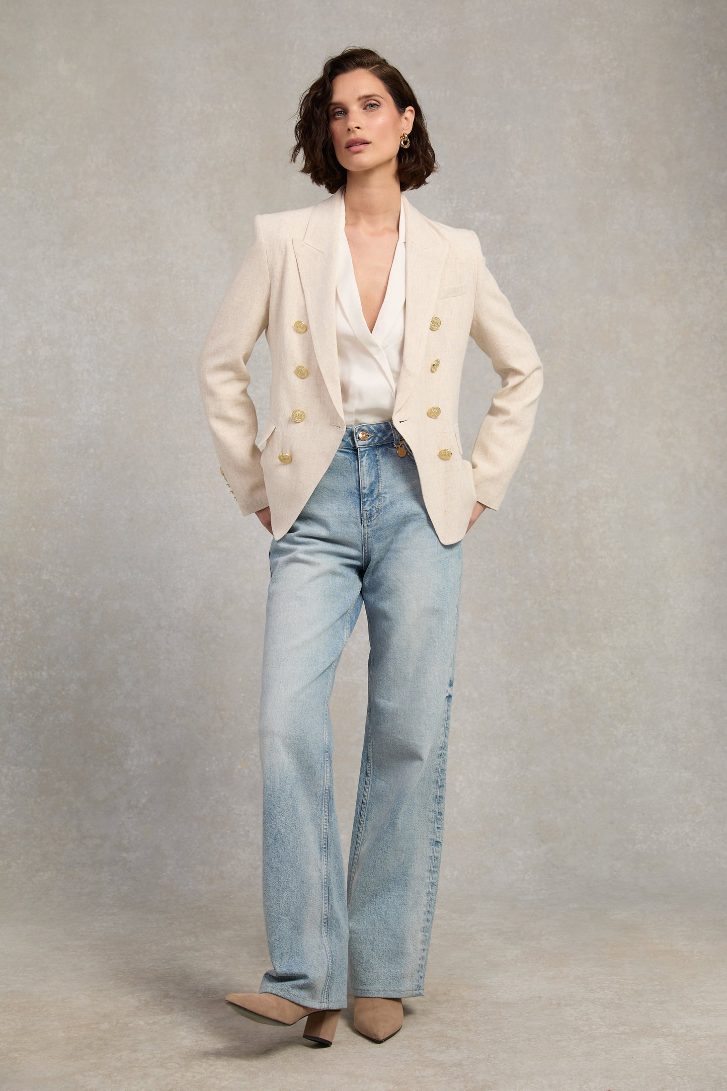 Knightsbridge Blazer (Natural Linen)