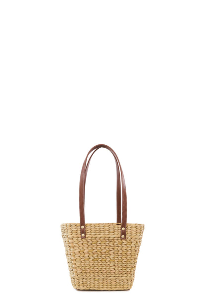 Amalfi Mini Basket Bag (Natural Tan)