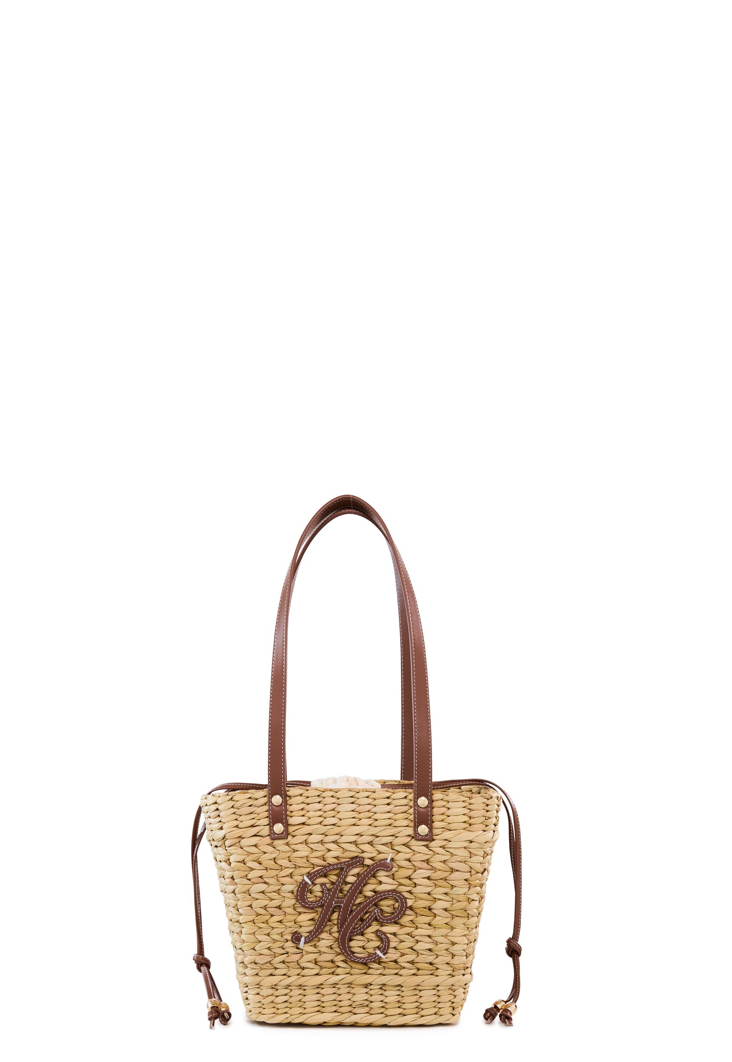 Amalfi Mini Basket Bag (Natural Tan)