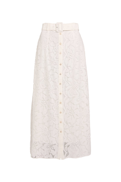 Annabel Lace Skirt (White)