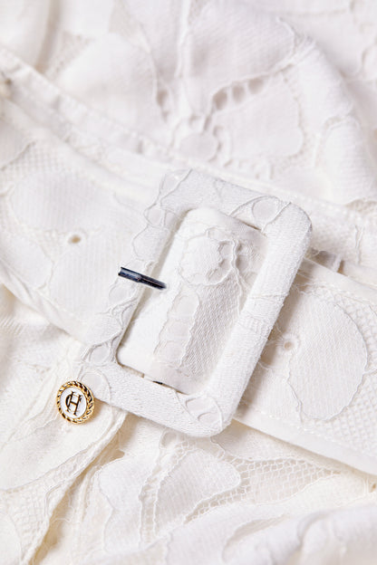 Annabel Lace Skirt (White)