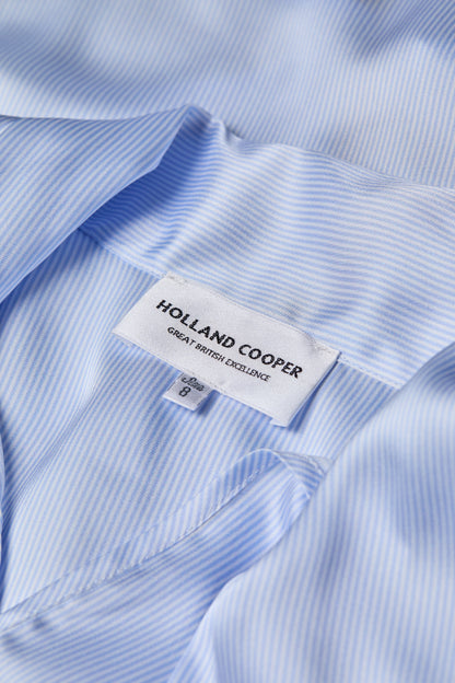 Ariella Sleeveless Blouse (Sky Stripe)