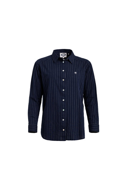 Athena Shirt (Navy Pinstripe)