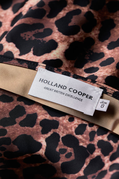 Aurora Satin Dress (Leopard)