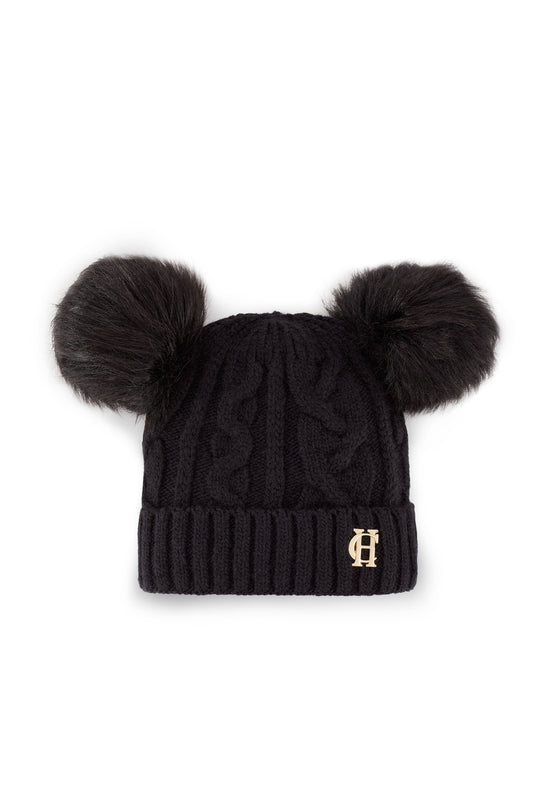 Baby Cable Hat (Black)