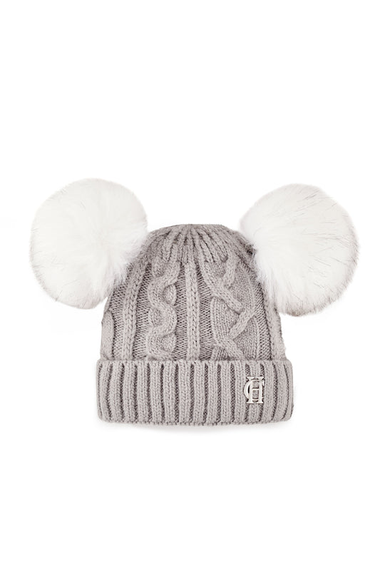 Baby Cable Hat (Grey)