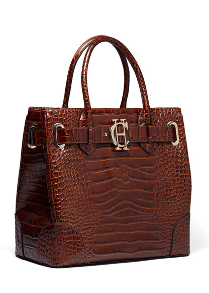 The Brompton Tote (Tan Croc)