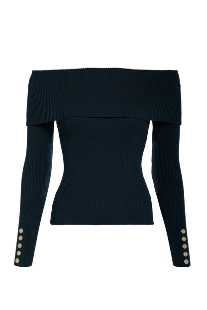 Bardot Knit (Deep Emerald)