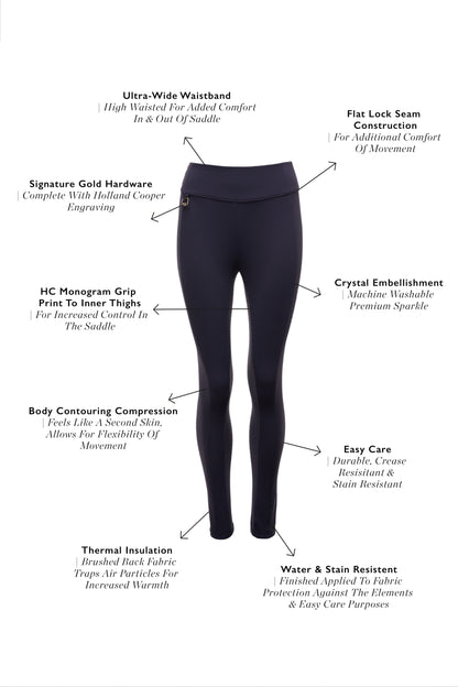 Contour Thermal Full Grip Legging (Ink Navy)