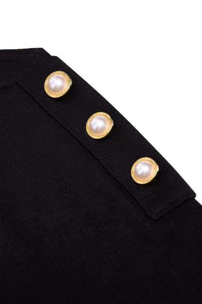 Boat Neck Cape (Black)