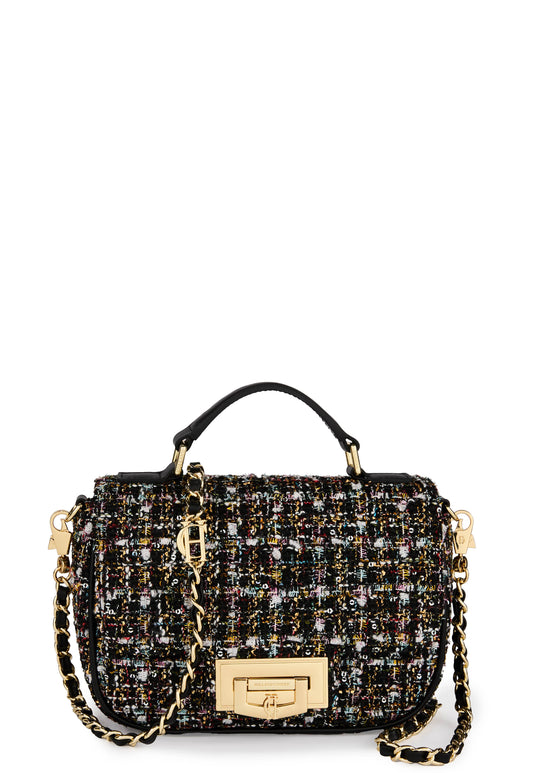 Boucle Crossbody Bag (Black Sparkle Boucle)