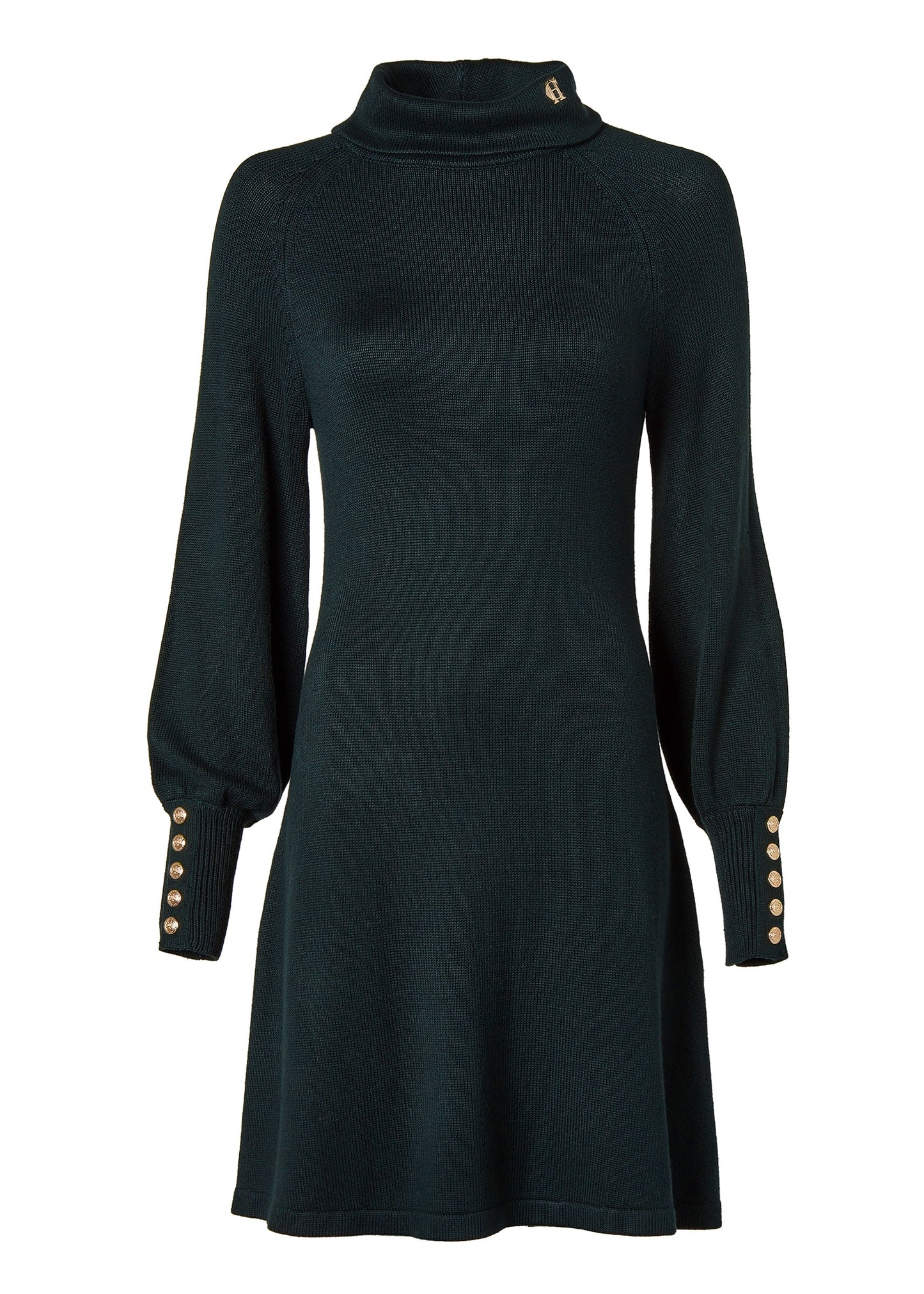 Chamonix Fit & Flare Dress (Deep Emerald)