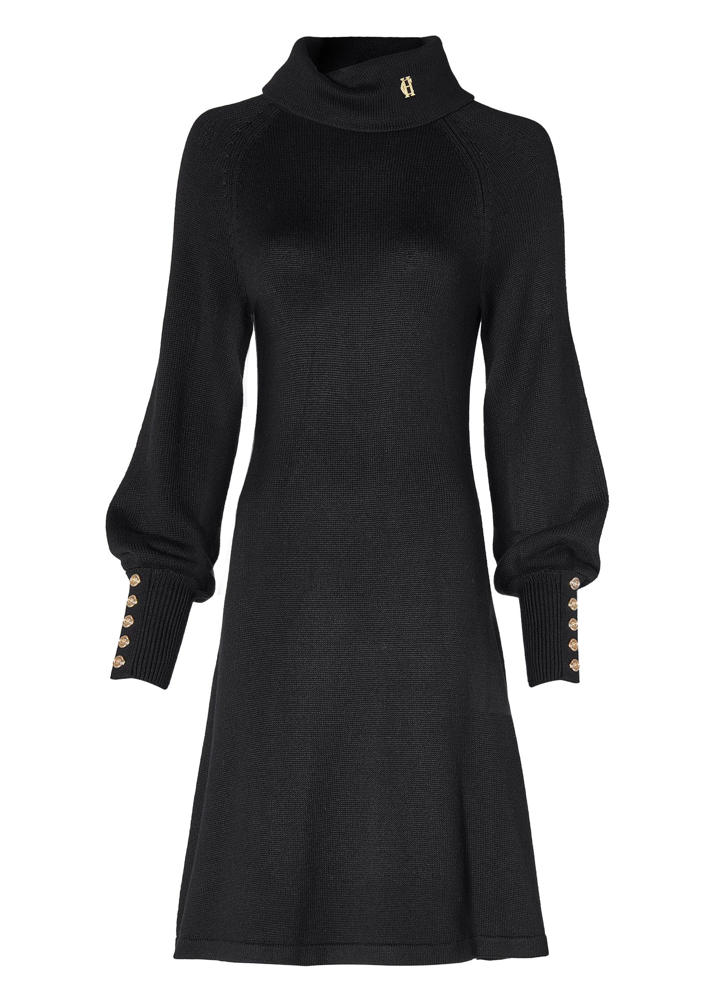 Chamonix Fit & Flare Dress (Black)