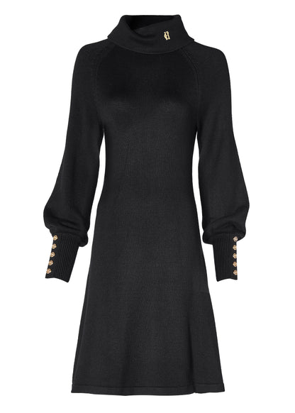 Chamonix Fit & Flare Dress (Black)