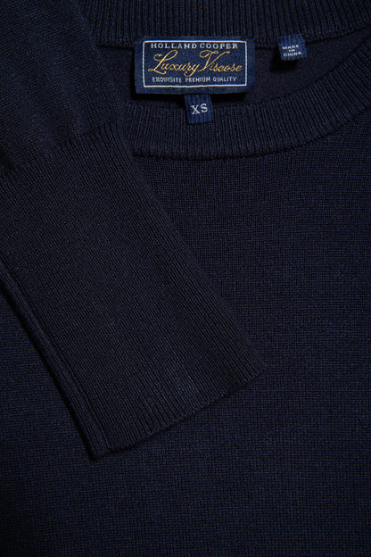 Chiltern Crew Neck Knit (Ink Navy)