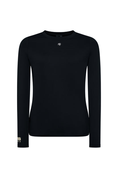 Chiltern Crew Neck Top (Black)