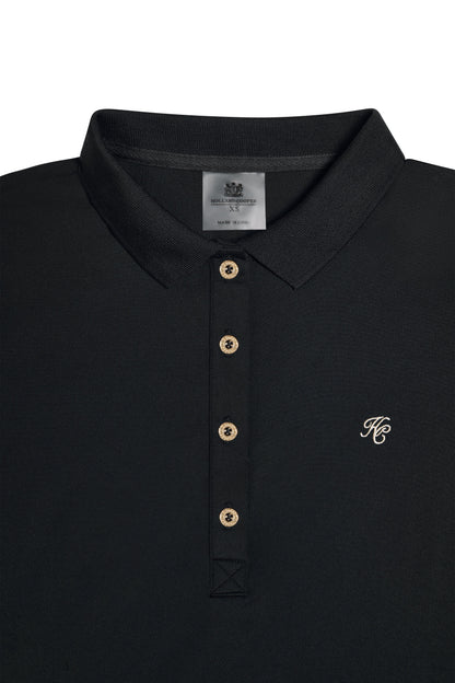 Chiltern Long Sleeve Polo Shirt (Black)