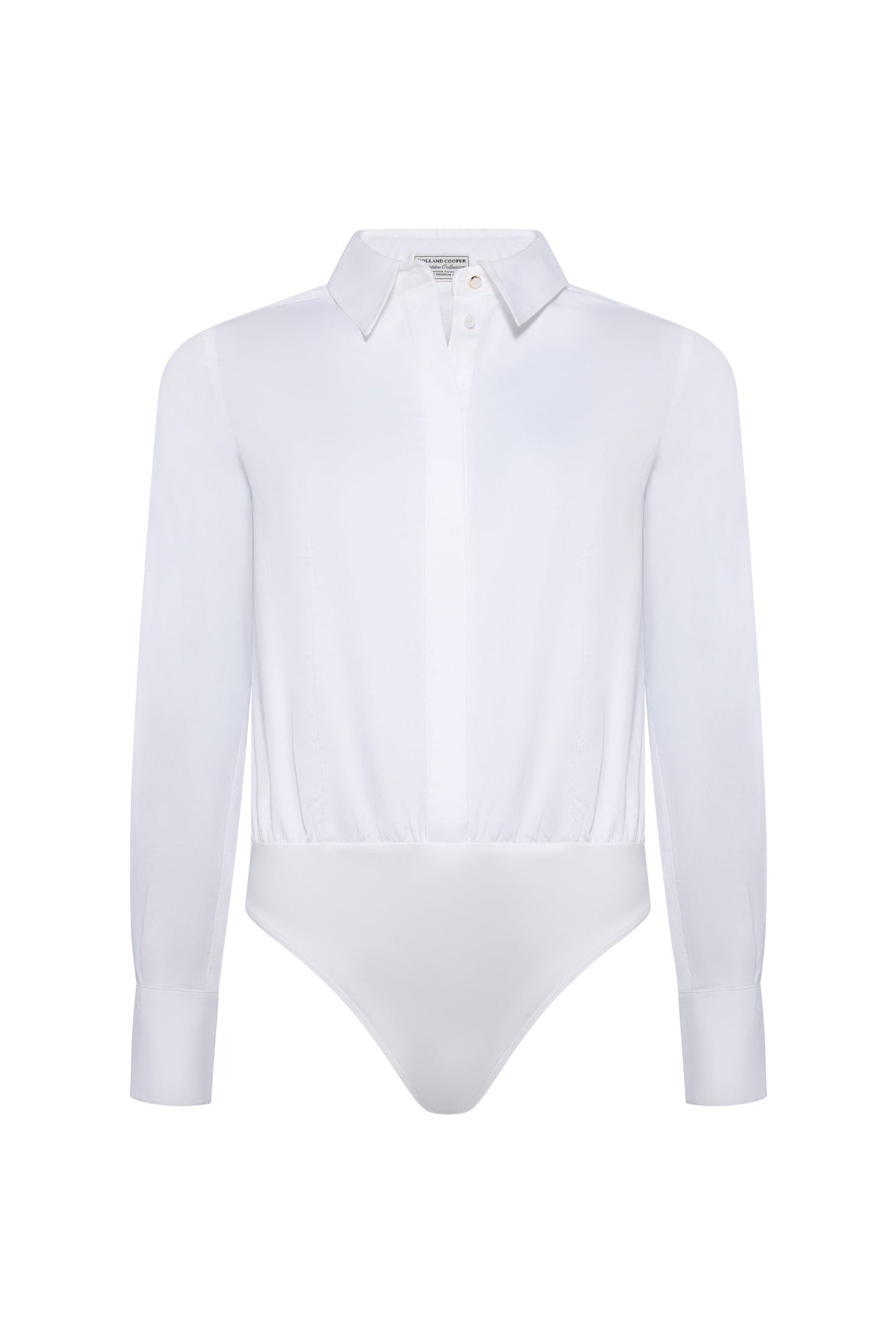 Classic Shirt Bodysuit (White)