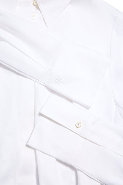 Classic Shirt Bodysuit (White)