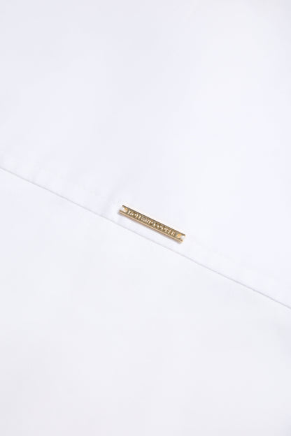 Classic Shirt Bodysuit (White)