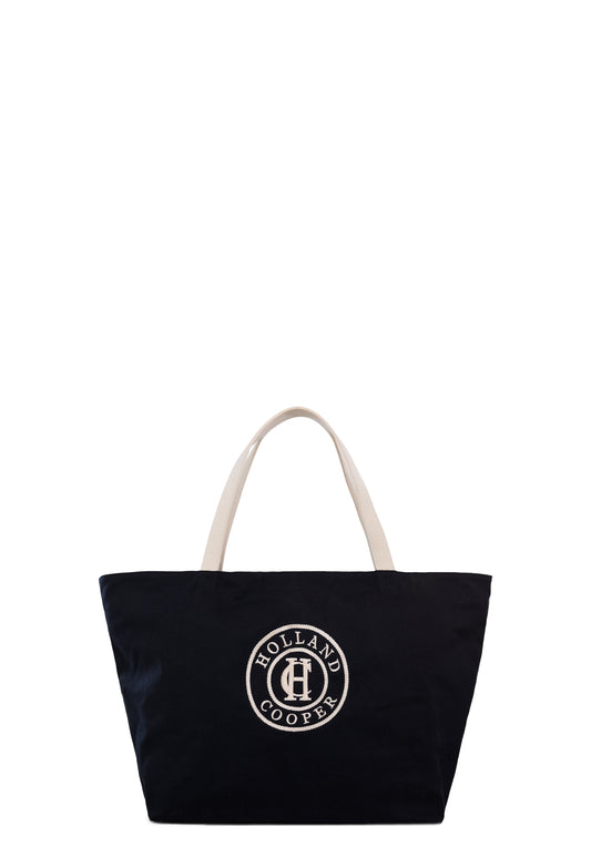 Classic Shopper (Navy Ecru)