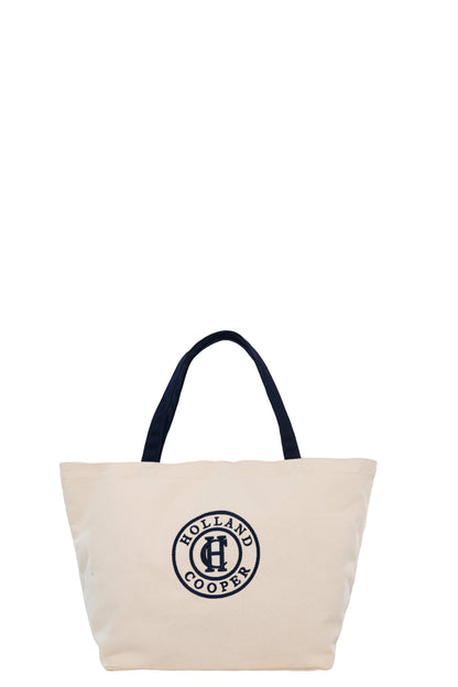 Classic Shopper (Ecru Navy)
