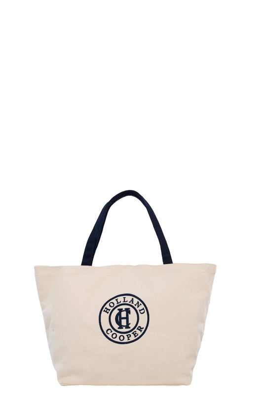 Classic Shopper (Ecru Navy)