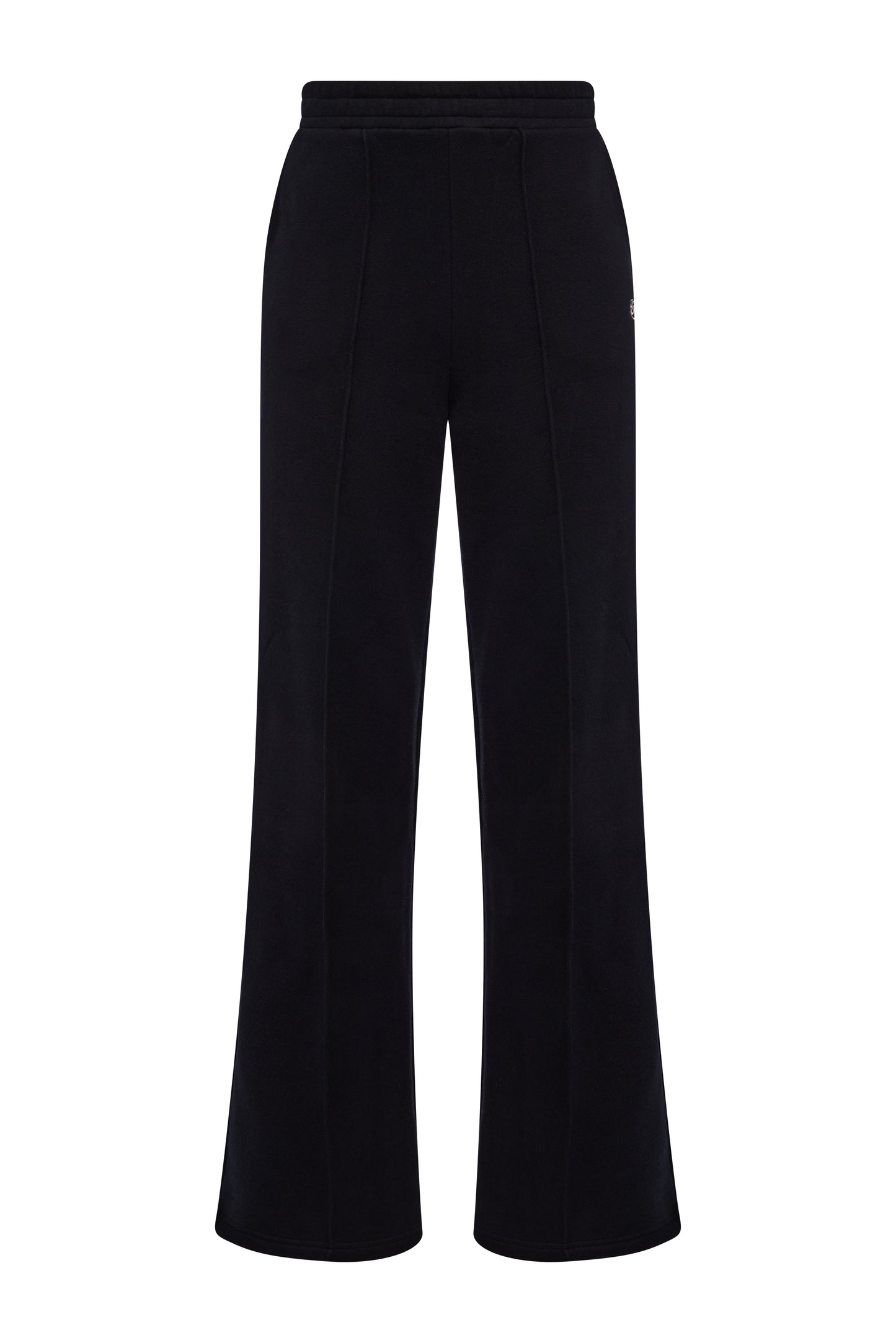 Collegiate Wide Leg Jogger (Black)