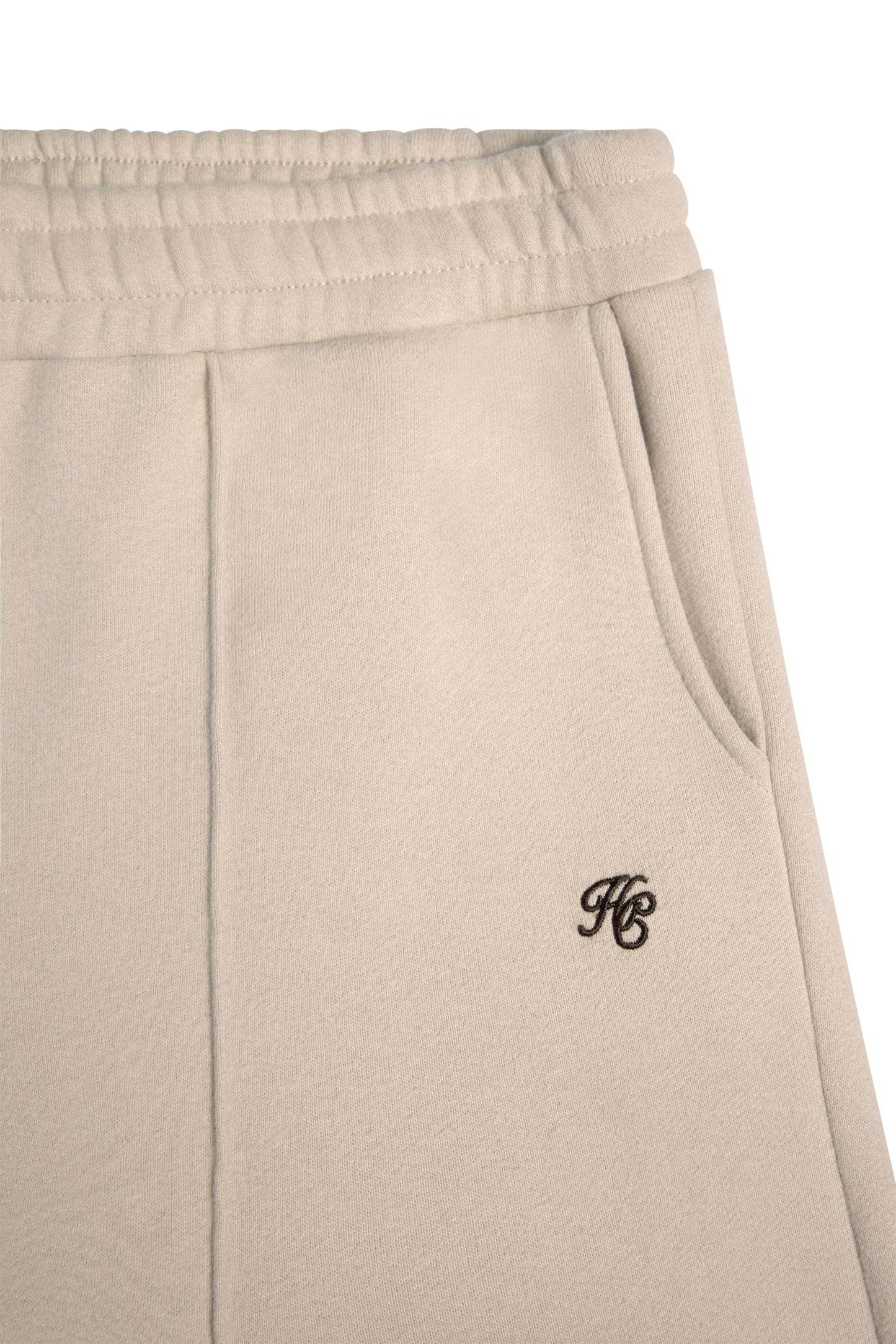 Collegiate Wide Leg Jogger (Stone)