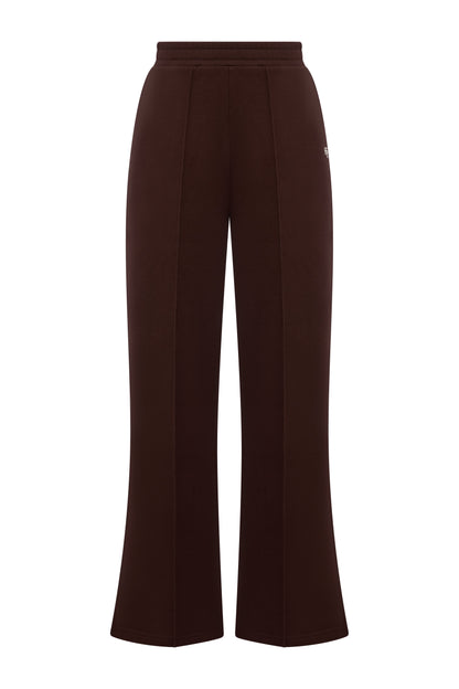 Collegiate Wide Leg Jogger (Walnut)