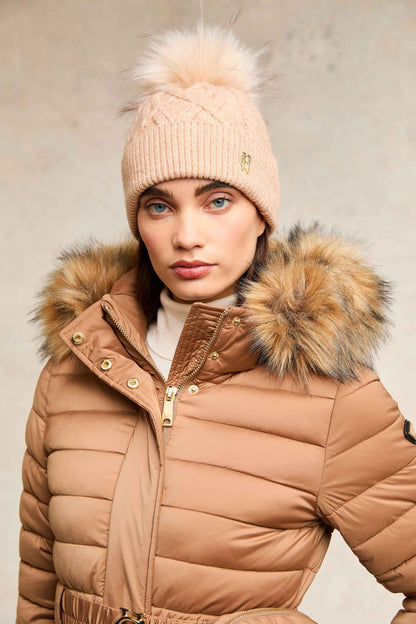 Cortina Bobble Hat (Camel Champagne)