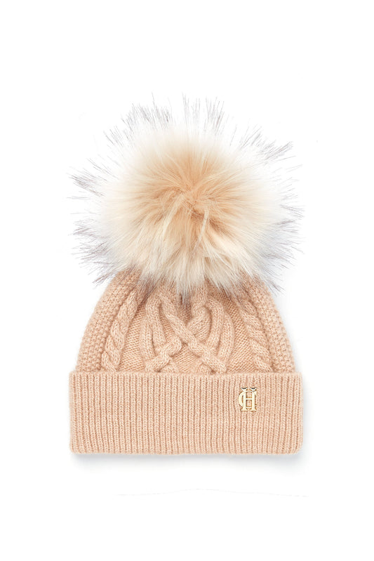 Cortina Bobble Hat (Camel Champagne)