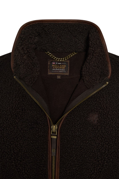Country Fleece Gilet (Chocolate Borg)